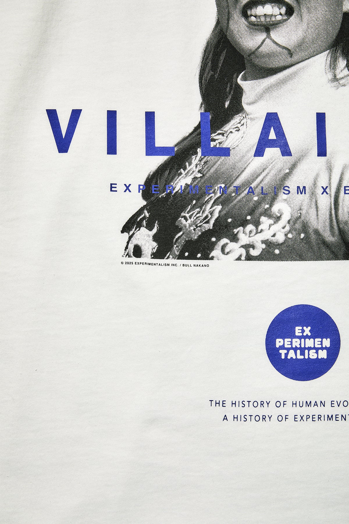 BULL NAKANO “VILLAINISM” LONG SLEEVE TEE / WHITE( Limited Edition )