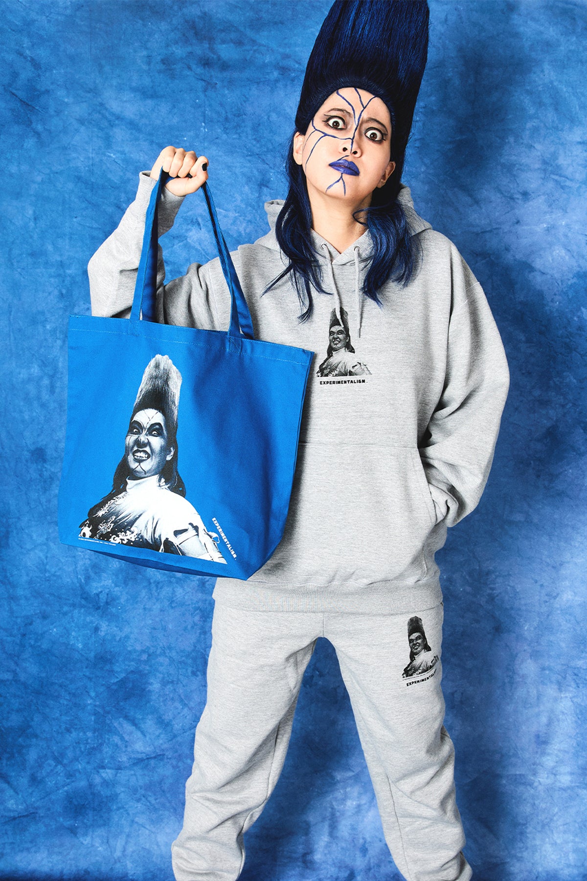 BULL NAKANO “VILLAINISM” BIG TOTE BAG / ROYAL BLUE( Limited Edition )