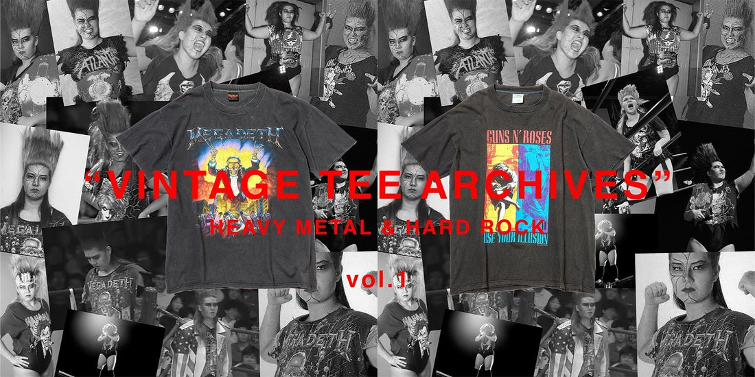 EXPERIMENTALISM X BULL NAKANO "VINTAGE TEE ARCHIVES" HEAVY METAL & HARD ROCK vol.1