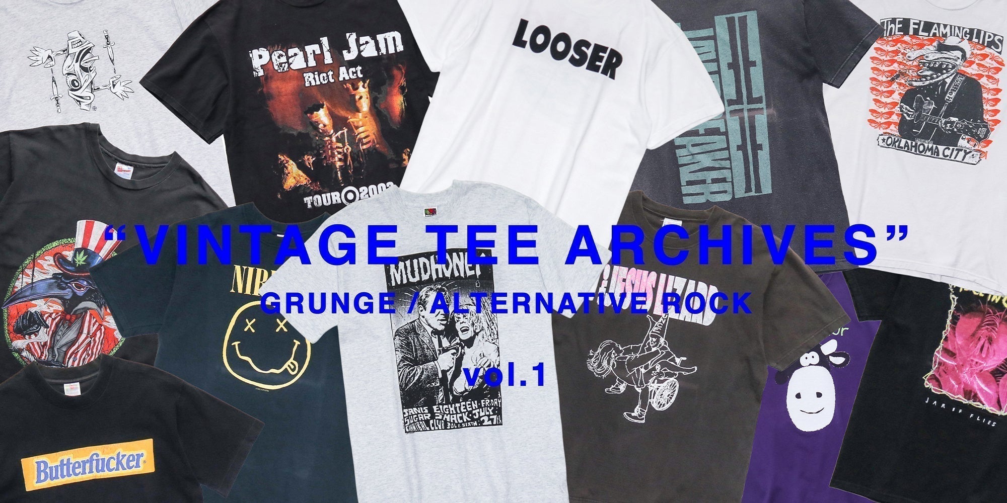 EXPERIMENTALISM "VINTAGE TEE ARCHIVES" GRUNGE / ALTERNATIVE ROCK vol.1
