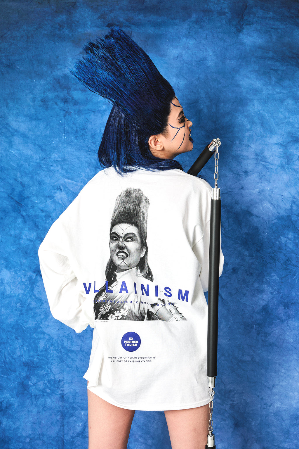 BULL NAKANO “VILLAINISM” LONG SLEEVE TEE / WHITE（ Limited Edition ）