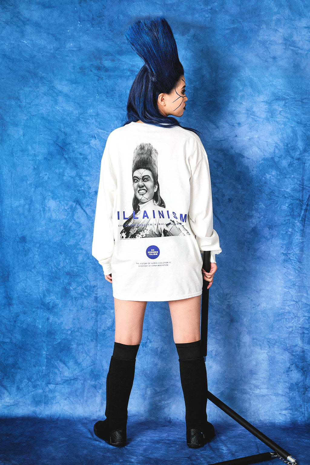 BULL NAKANO “VILLAINISM” LONG SLEEVE TEE / WHITE（ Limited Edition ）