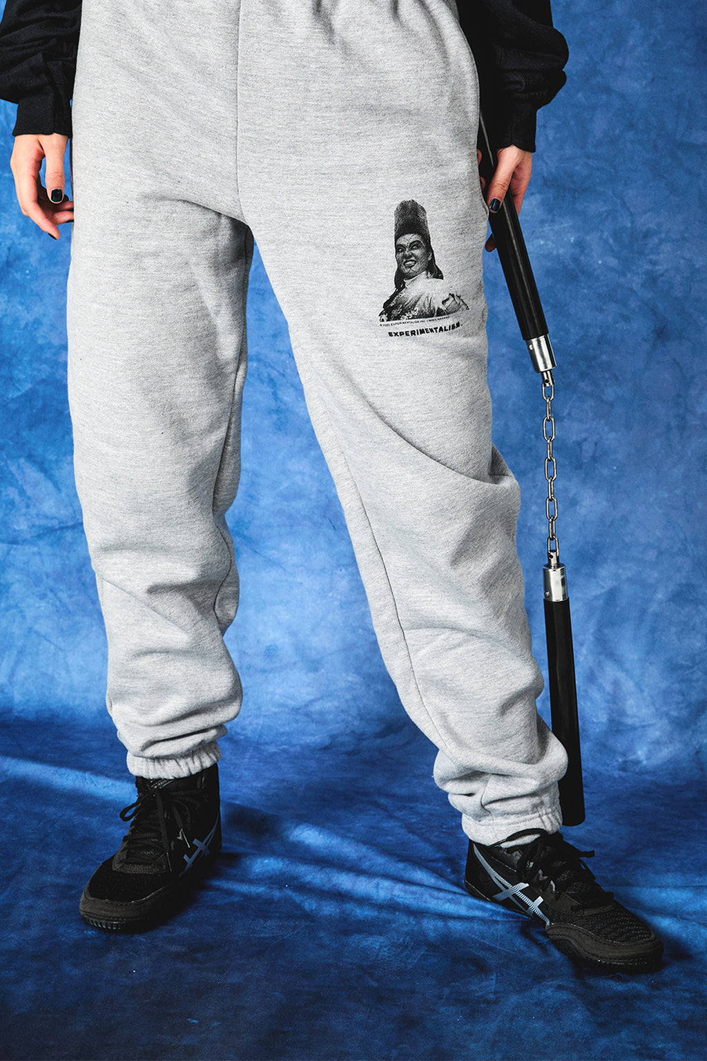 BULL NAKANO “VILLAINISM” SWEAT PANTS / HEATHER GRAY（ Limited Edition ）