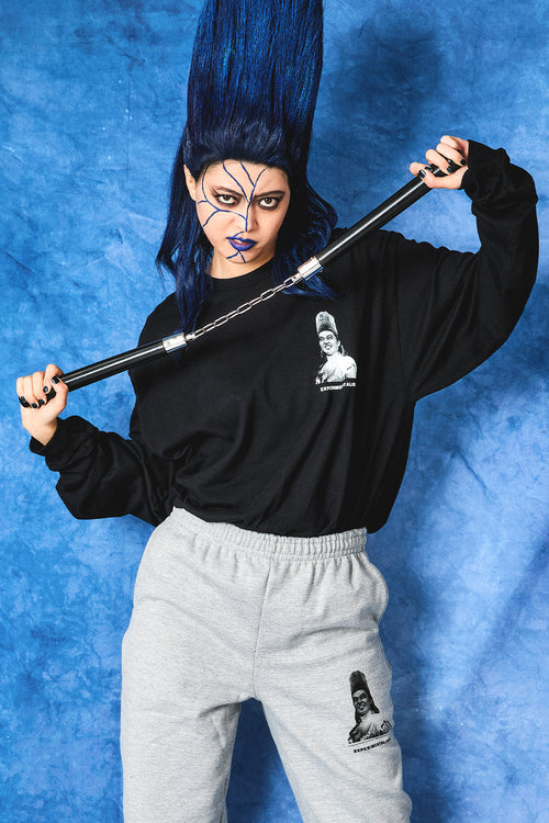 BULL NAKANO “VILLAINISM” SWEAT PANTS / HEATHER GRAY（ Archive Item ）