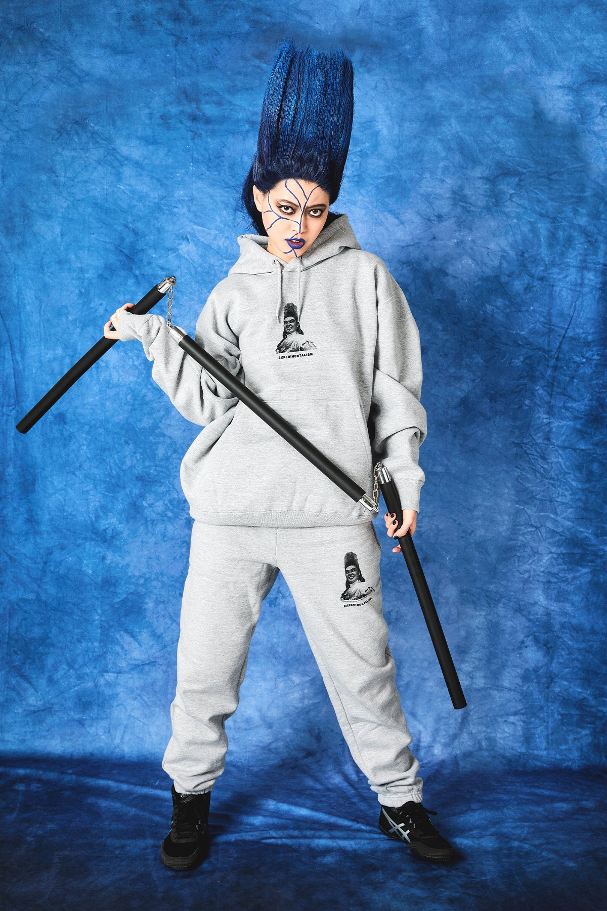 BULL NAKANO “VILLAINISM” SWEAT PANTS / HEATHER GRAY（ Limited Edition ）