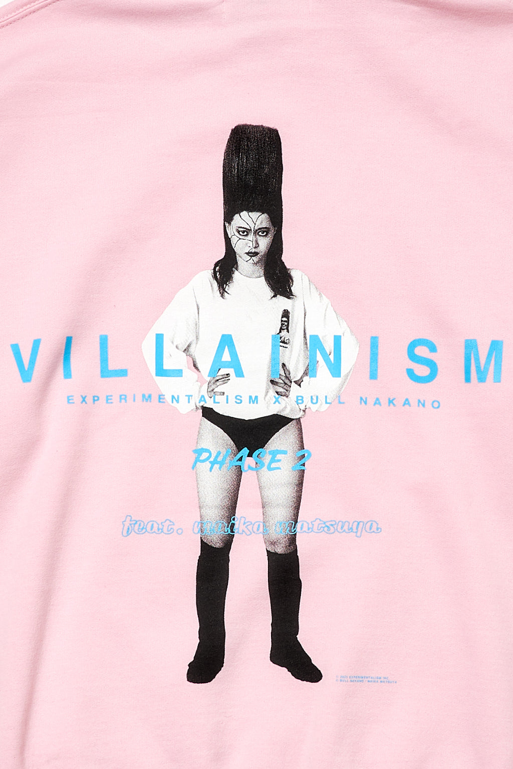 BULL NAKANO feat. MAIKA MATSUYA "VILLAINISM PHASE2" SWEAT HOODIE / LIGHT PINK（ Limited Edition ）