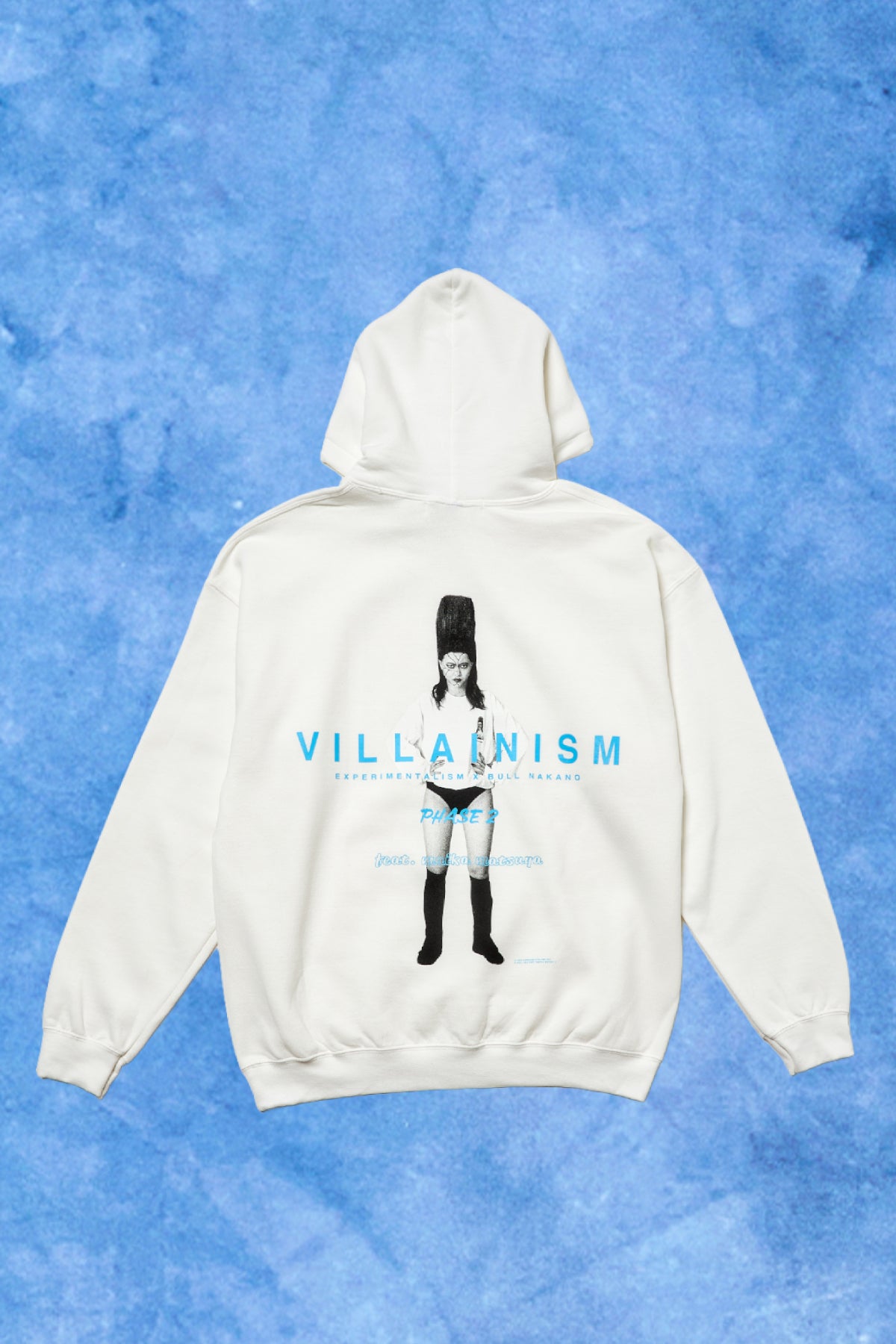 BULL NAKANO feat. MAIKA MATSUYA "VILLAINISM PHASE2" SWEAT HOODIE / WHITE（ Limited Edition ）