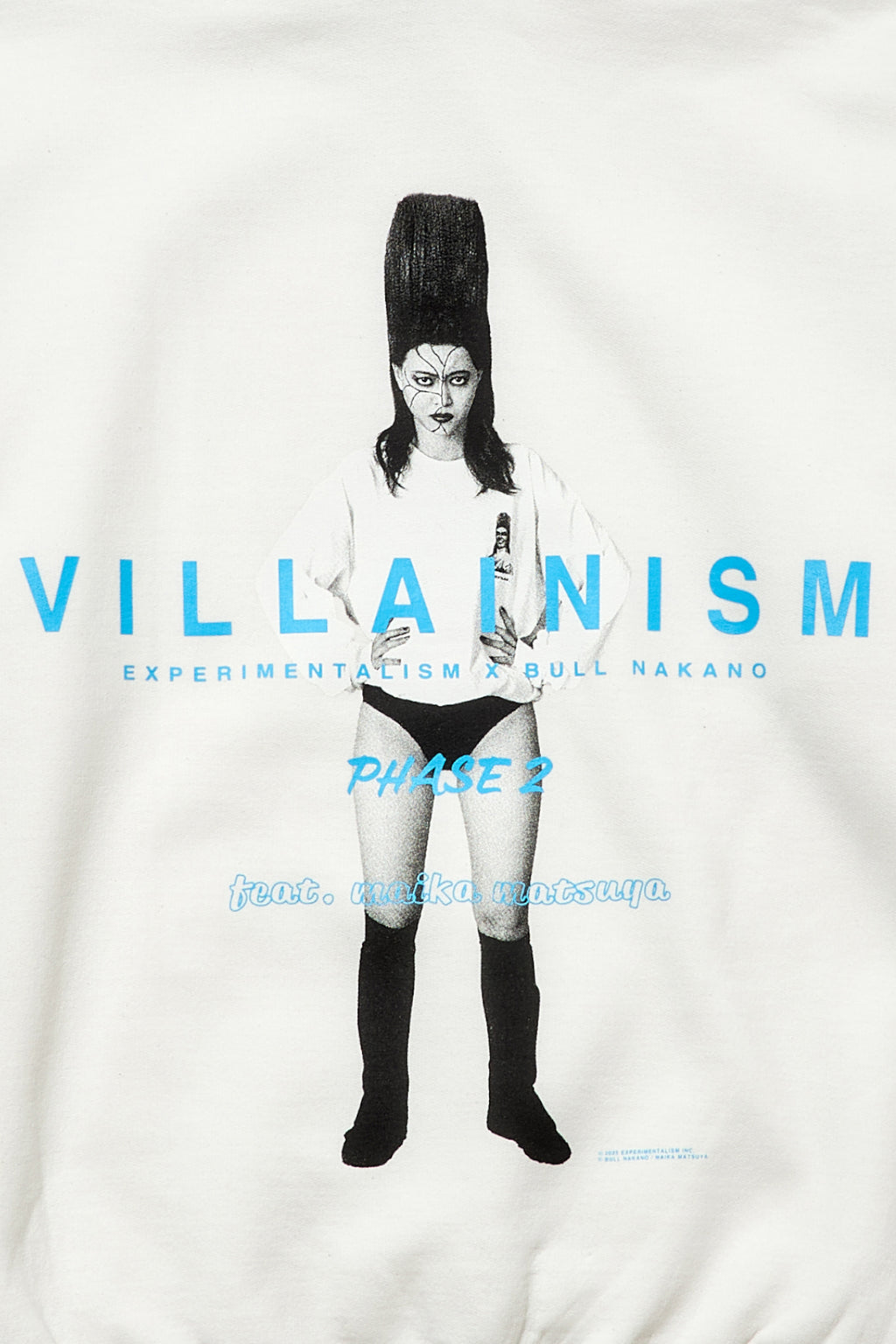 BULL NAKANO feat. MAIKA MATSUYA "VILLAINISM PHASE2" SWEAT HOODIE / WHITE（ Limited Edition ）