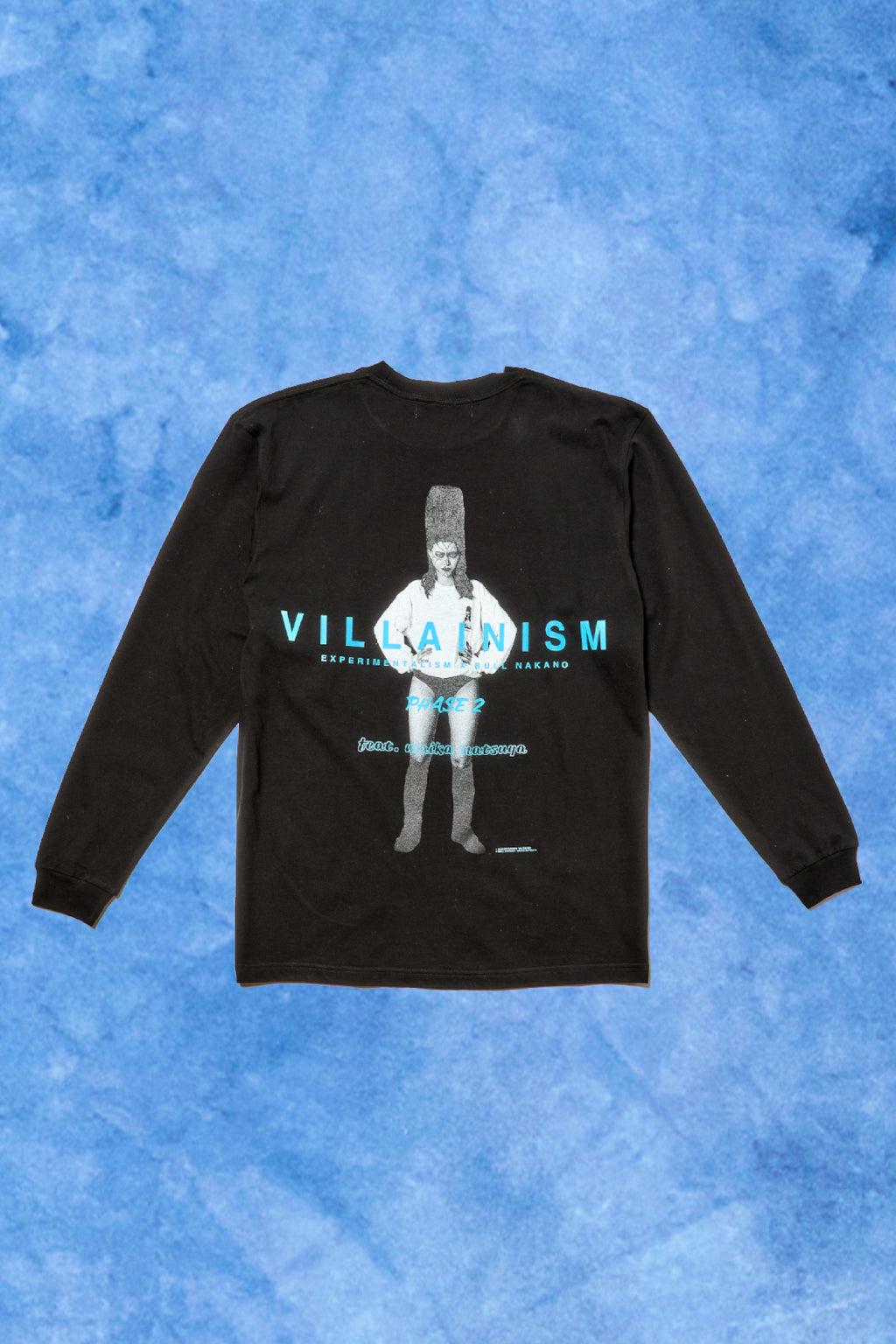 BULL NAKANO feat. MAIKA MATSUYA "VILLAINISM PHASE2" LONG SLEEVE TEE / BLACK（ Limited Edition ）
