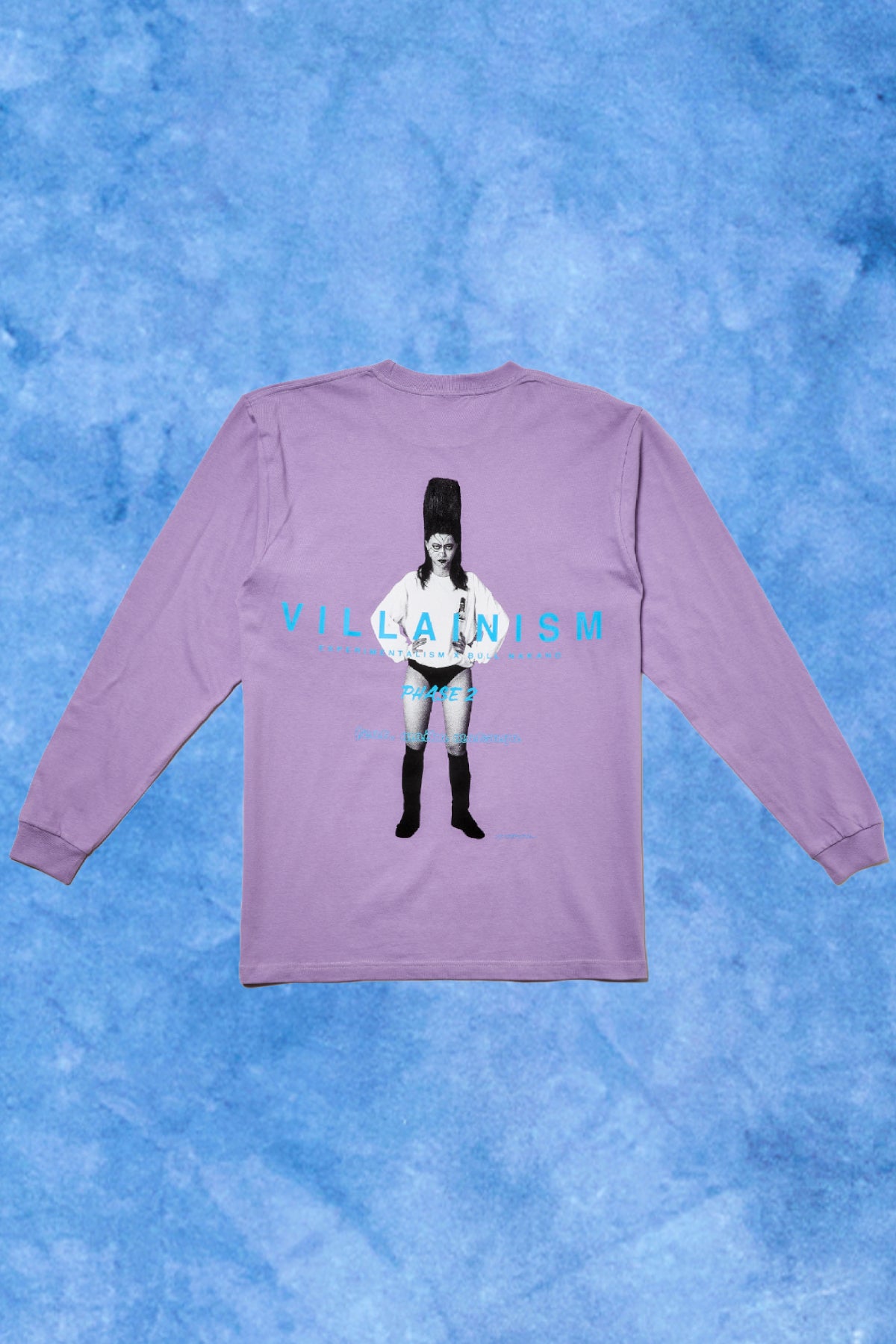BULL NAKANO feat. MAIKA MATSUYA "VILLAINISM PHASE2" LONG SLEEVE TEE / LIGHT PURPLE（ Limited Edition ）