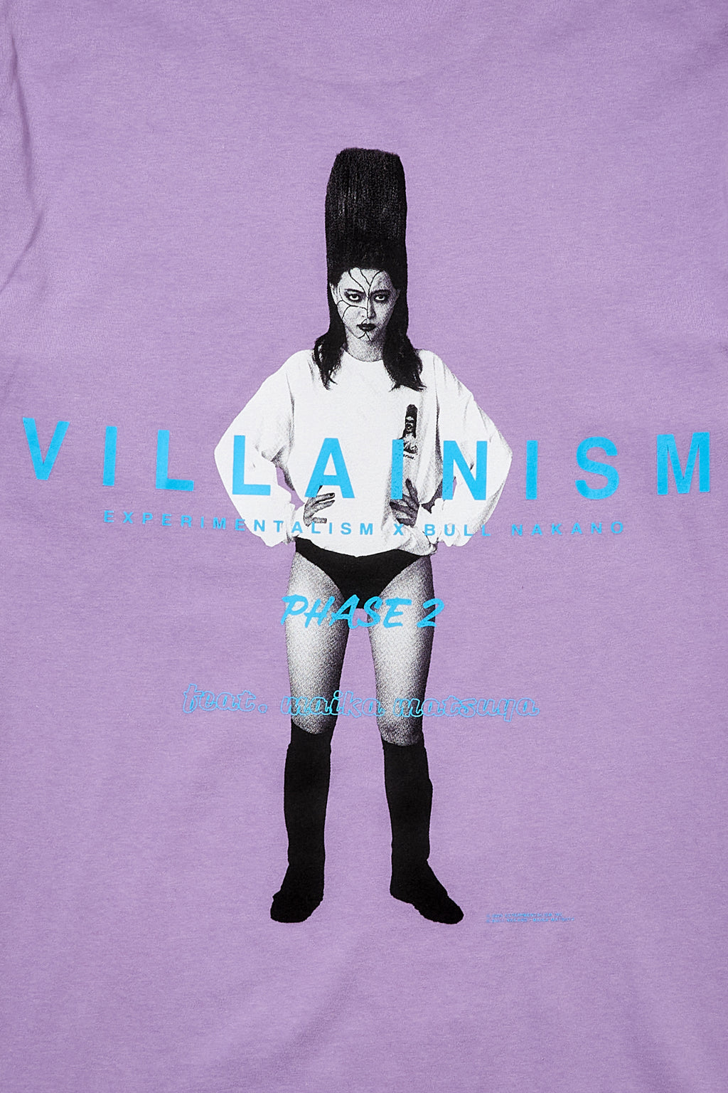 BULL NAKANO feat. MAIKA MATSUYA "VILLAINISM PHASE2" LONG SLEEVE TEE / LIGHT PURPLE（ Limited Edition ）