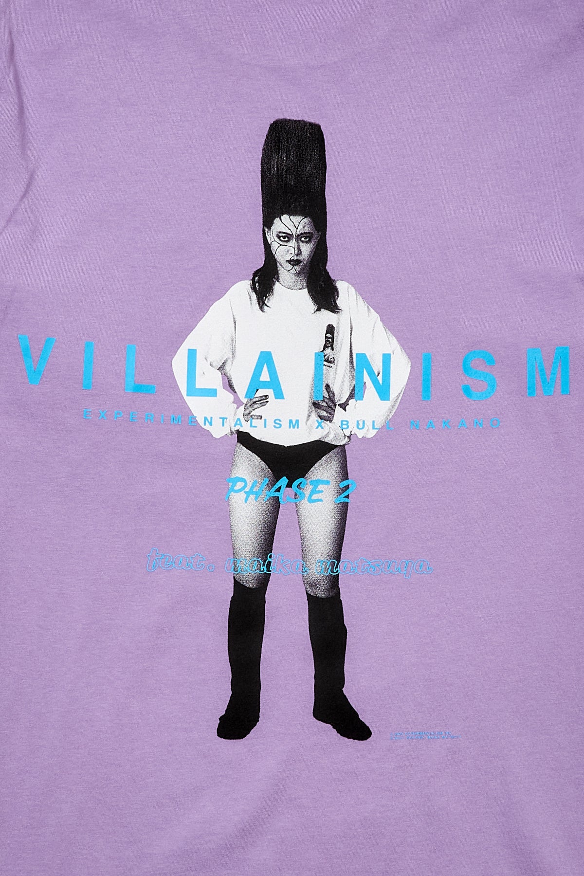 BULL NAKANO feat. MAIKA MATSUYA "VILLAINISM PHASE2" LONG SLEEVE TEE / LIGHT PURPLE（ Limited Edition ）