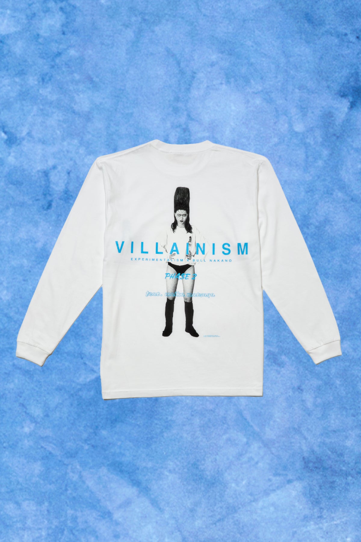 BULL NAKANO feat. MAIKA MATSUYA "VILLAINISM PHASE2" LONG SLEEVE TEE / WHITE（ Limited Edition ）