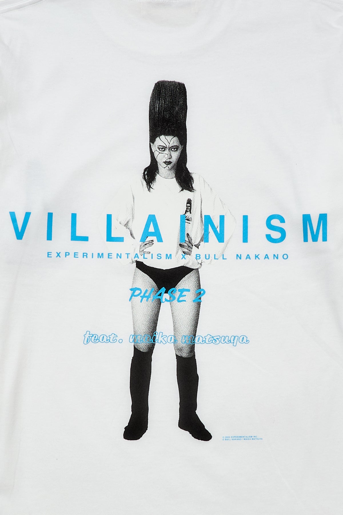 BULL NAKANO feat. MAIKA MATSUYA "VILLAINISM PHASE2" LONG SLEEVE TEE / WHITE（ Limited Edition ）