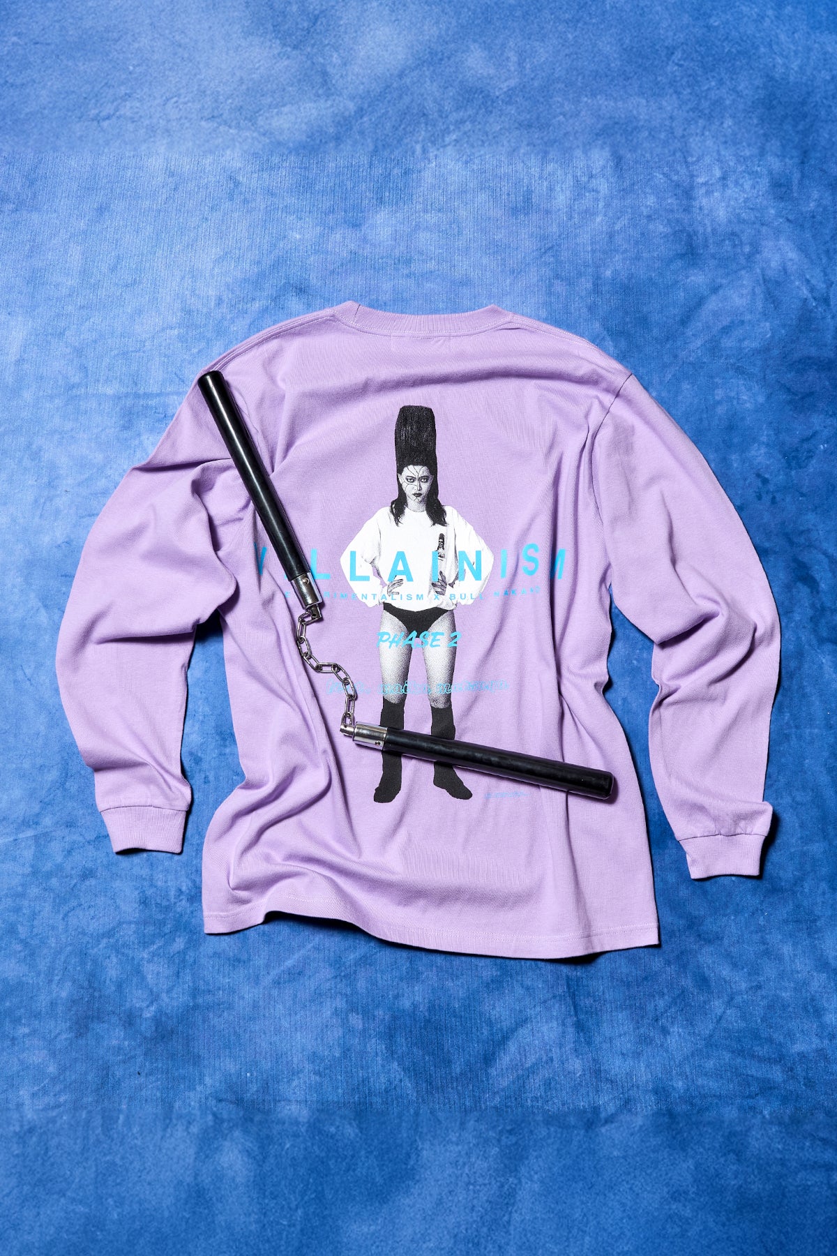 BULL NAKANO feat. MAIKA MATSUYA "VILLAINISM PHASE2" LONG SLEEVE TEE / LIGHT PURPLE（ Limited Edition ）