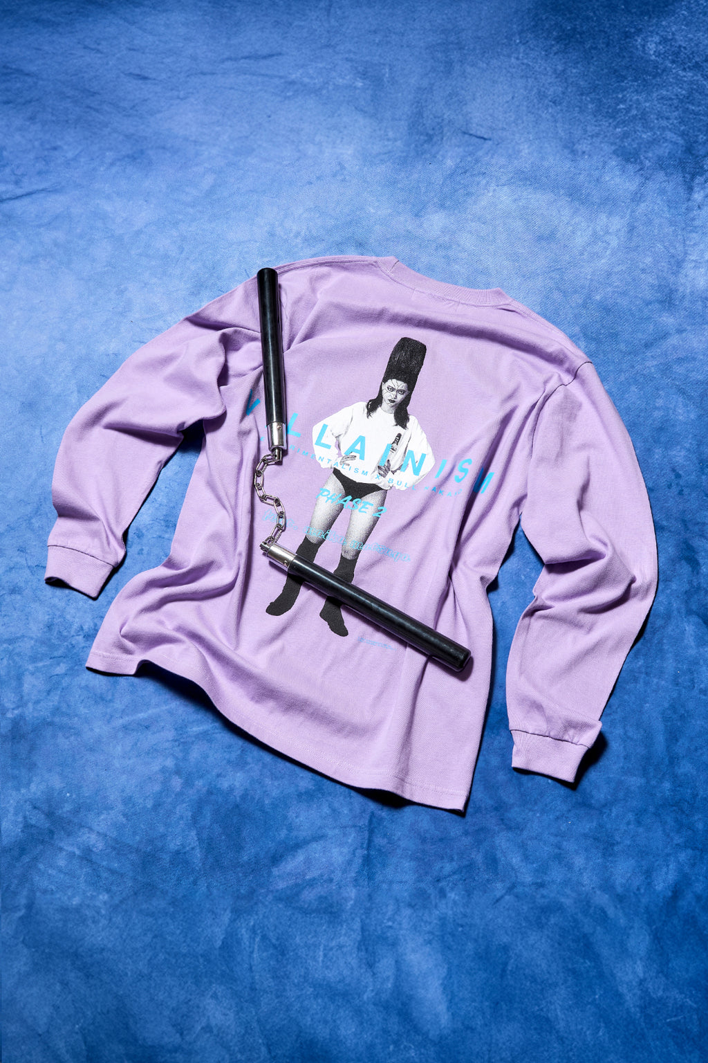 BULL NAKANO feat. MAIKA MATSUYA "VILLAINISM PHASE2" LONG SLEEVE TEE / LIGHT PURPLE（ Limited Edition ）