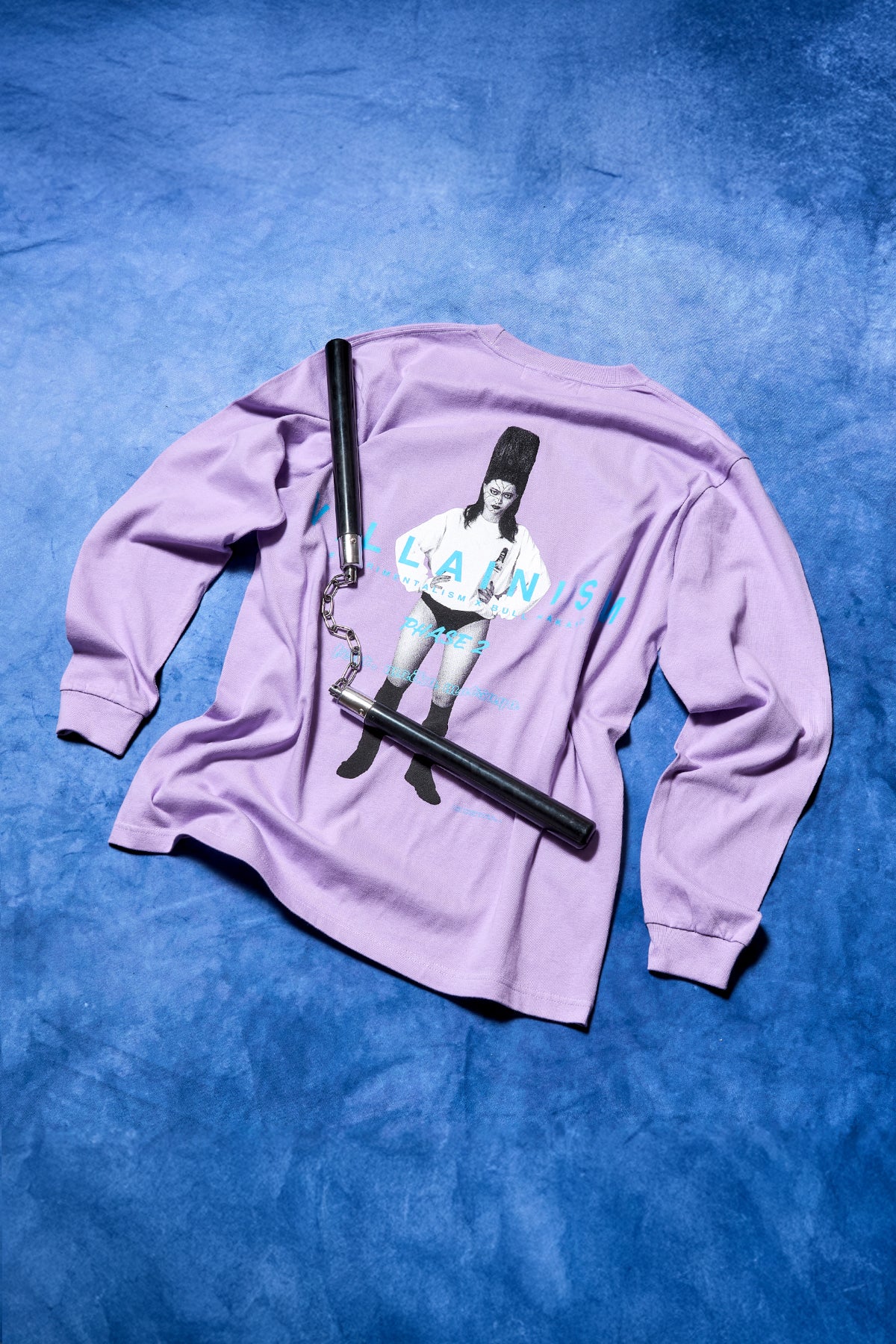 BULL NAKANO feat. MAIKA MATSUYA "VILLAINISM PHASE2" LONG SLEEVE TEE / LIGHT PURPLE（ Limited Edition ）