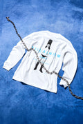 BULL NAKANO feat. MAIKA MATSUYA "VILLAINISM PHASE2" LONG SLEEVE TEE / WHITE（ Limited Edition ）