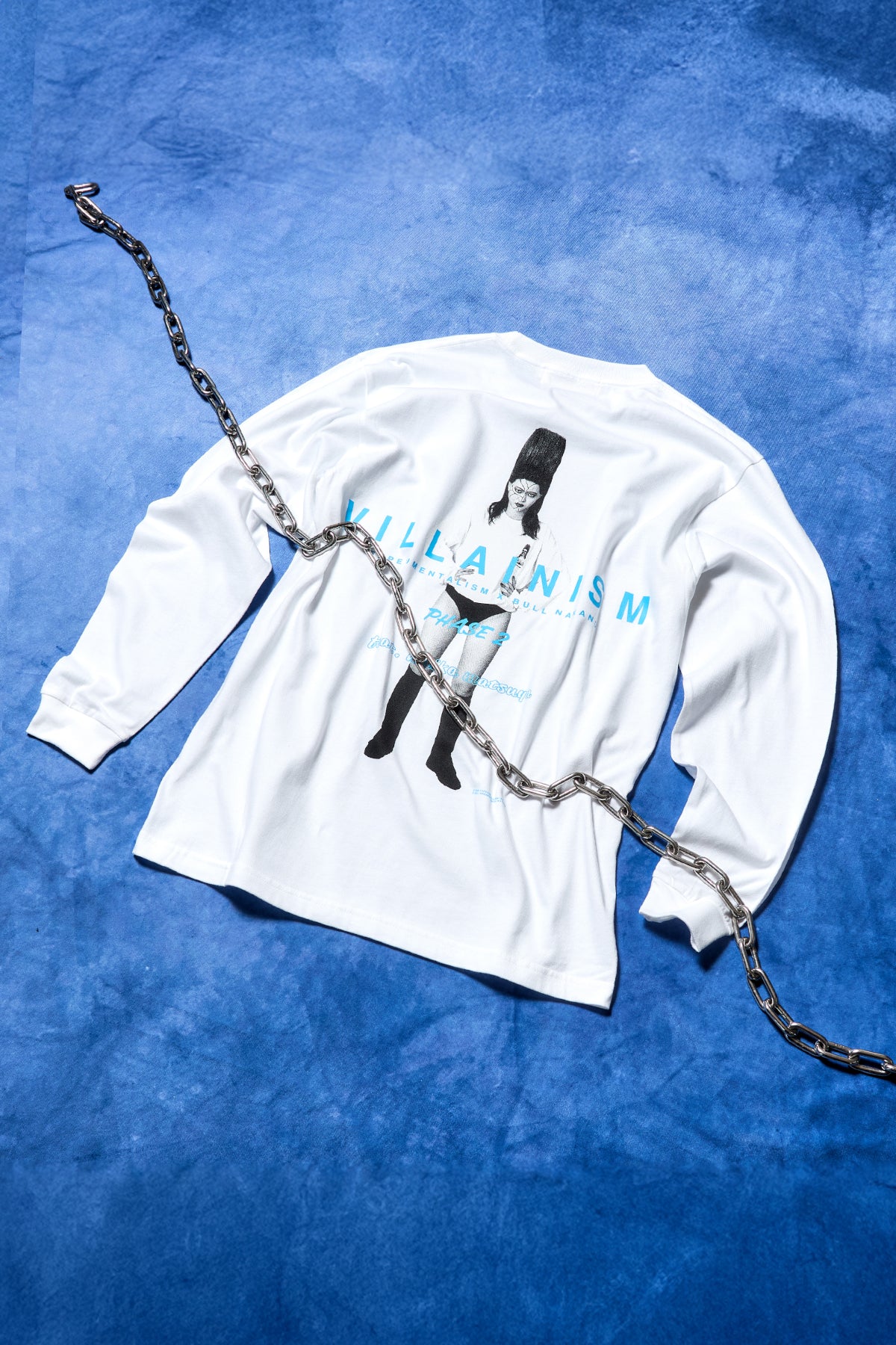 BULL NAKANO feat. MAIKA MATSUYA "VILLAINISM PHASE2" LONG SLEEVE TEE / WHITE（ Limited Edition ）