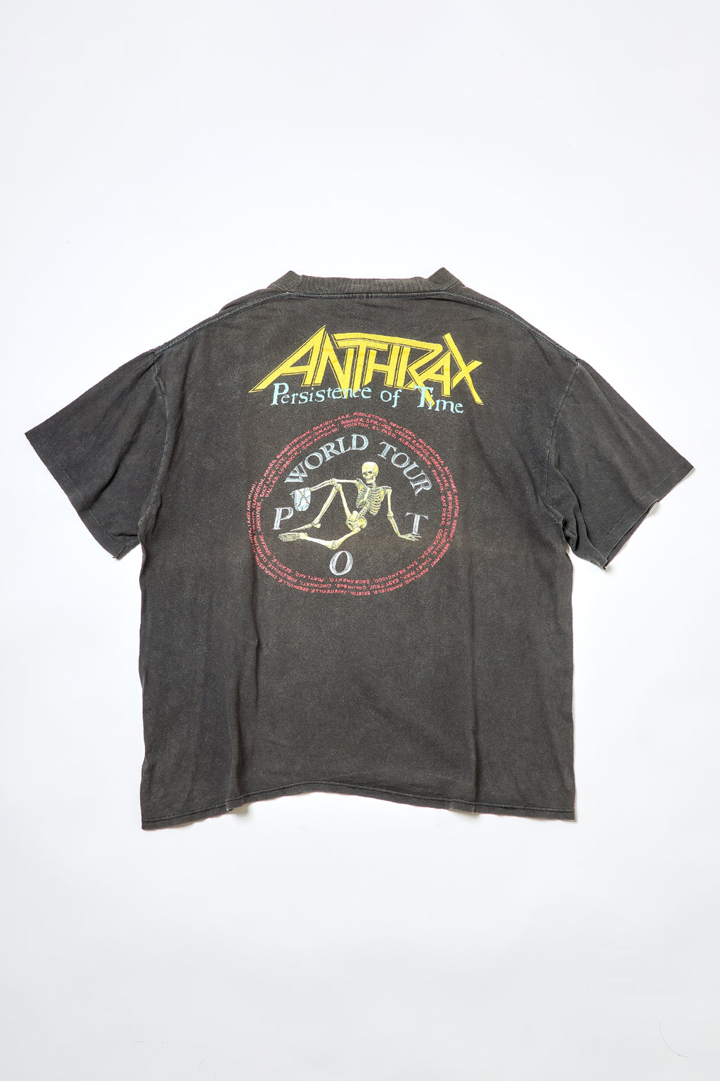 ANTHRAX / PERSISTENCE OF TIME WORLD TOUR TEE SHIRTS （90s）