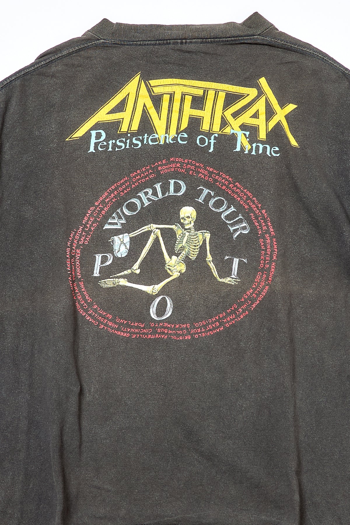 ANTHRAX / PERSISTENCE OF TIME WORLD TOUR TEE SHIRTS （90s）