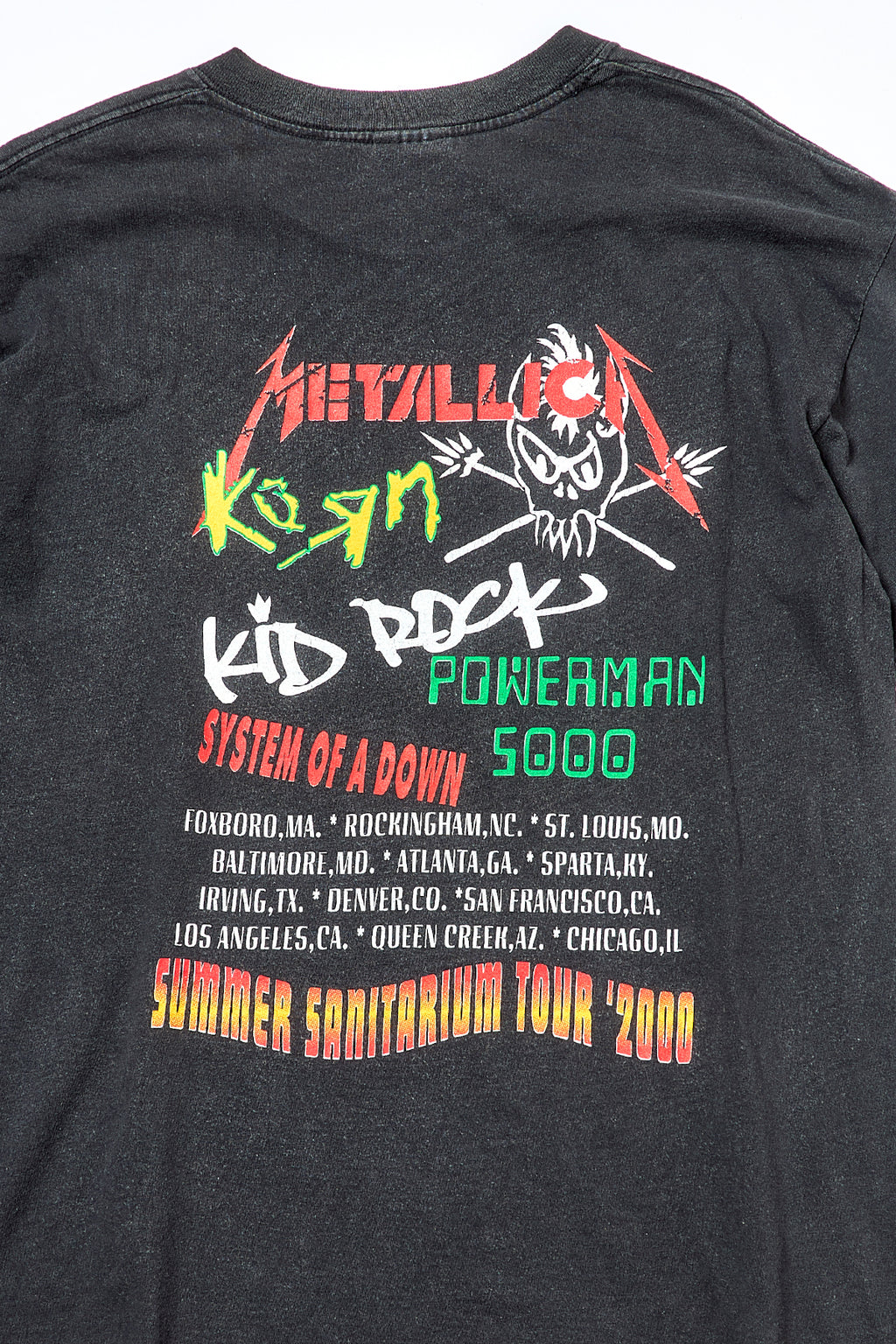 METALLICA / SANITARIUM TOUR 2000 PUSHEAD TEE SHIRTS （00s）