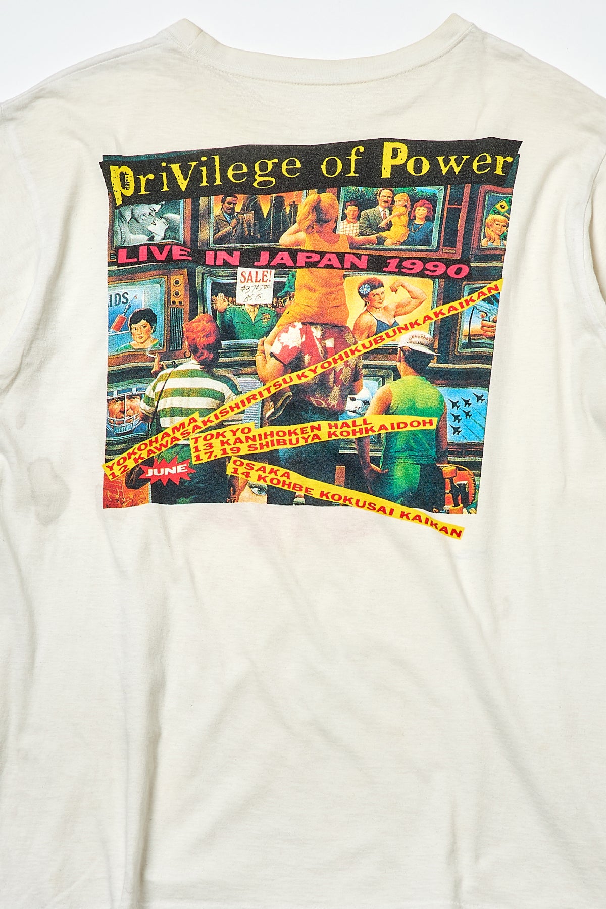 RIOT / PRIVILEGE OF POWER LIVE IN JAPAN 1990 TEE SHIRTS （90s）