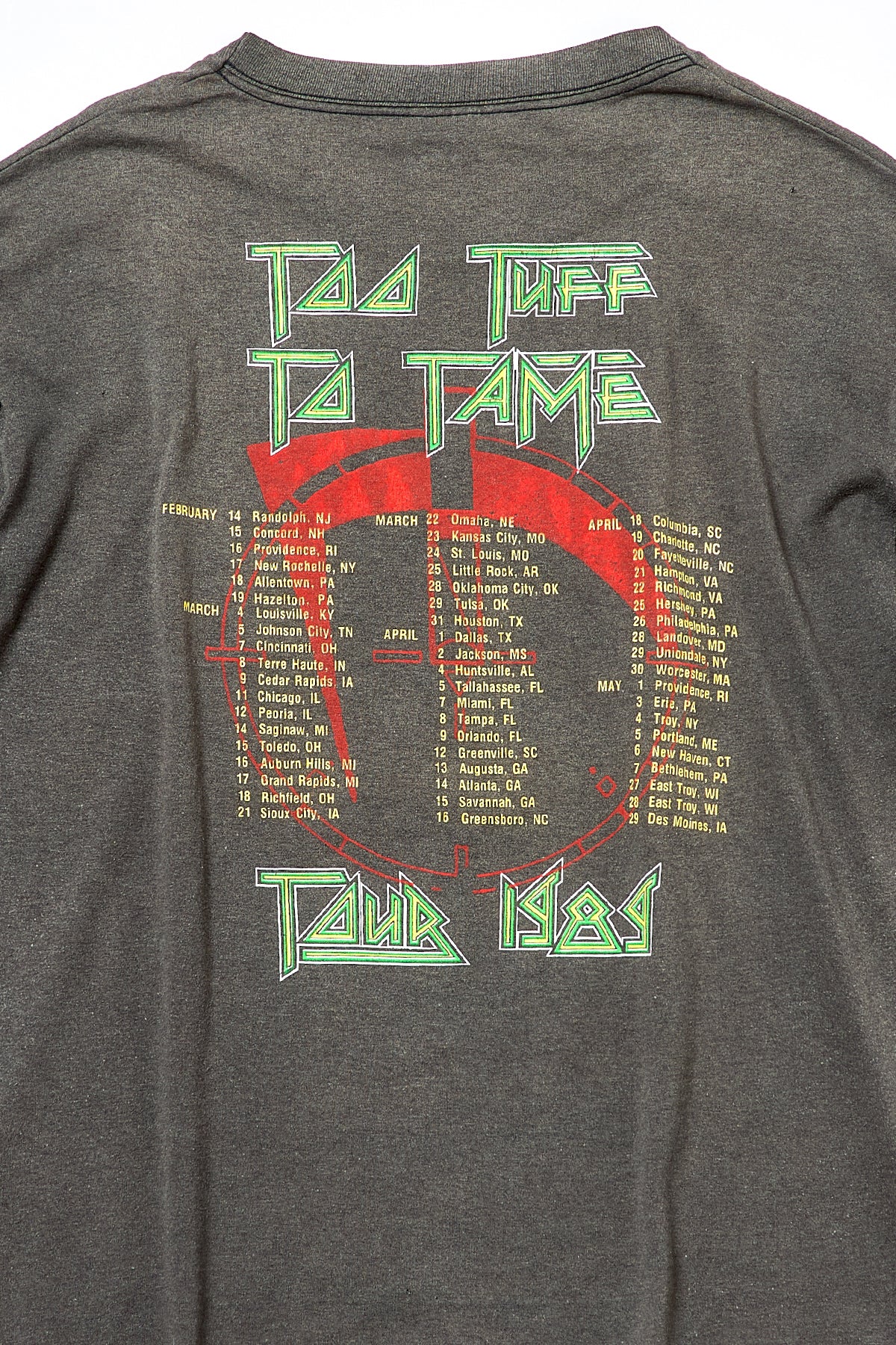 WINGER / TOO TUFF TO TAME TOUR 1989 TEE SHIRTS（80s）
