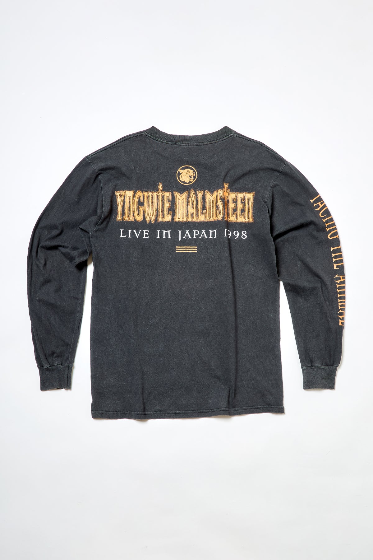 YNGWIE MALMSTEEN / FACING THE ANIMAL LIVE IN JAPAN 1998 LONG SLEEVE TEE SHIRTS （90s）