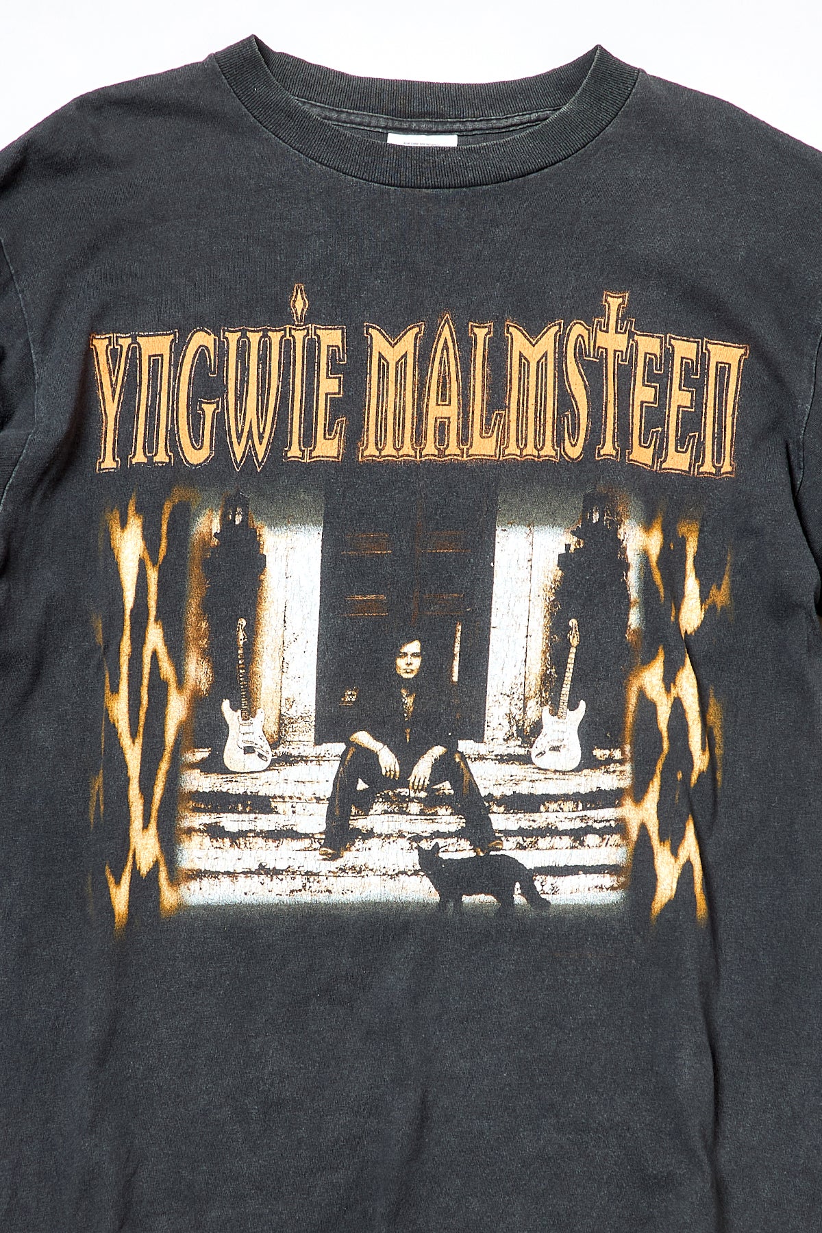 YNGWIE MALMSTEEN / FACING THE ANIMAL LIVE IN JAPAN 1998 LONG SLEEVE TEE SHIRTS （90s）