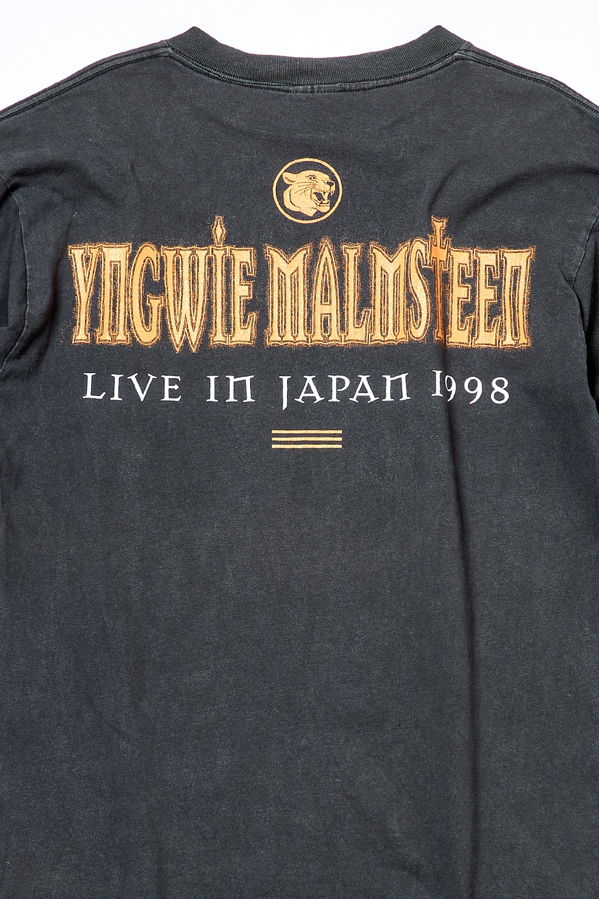 YNGWIE MALMSTEEN / FACING THE ANIMAL LIVE IN JAPAN 1998 LONG SLEEVE TEE SHIRTS （90s）
