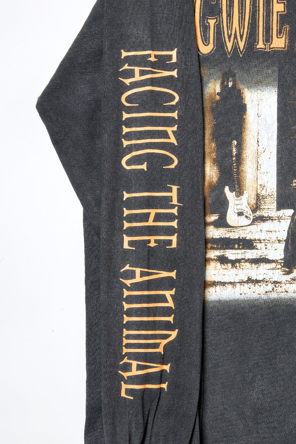 YNGWIE MALMSTEEN / FACING THE ANIMAL LIVE IN JAPAN 1998 LONG SLEEVE TEE SHIRTS （90s）