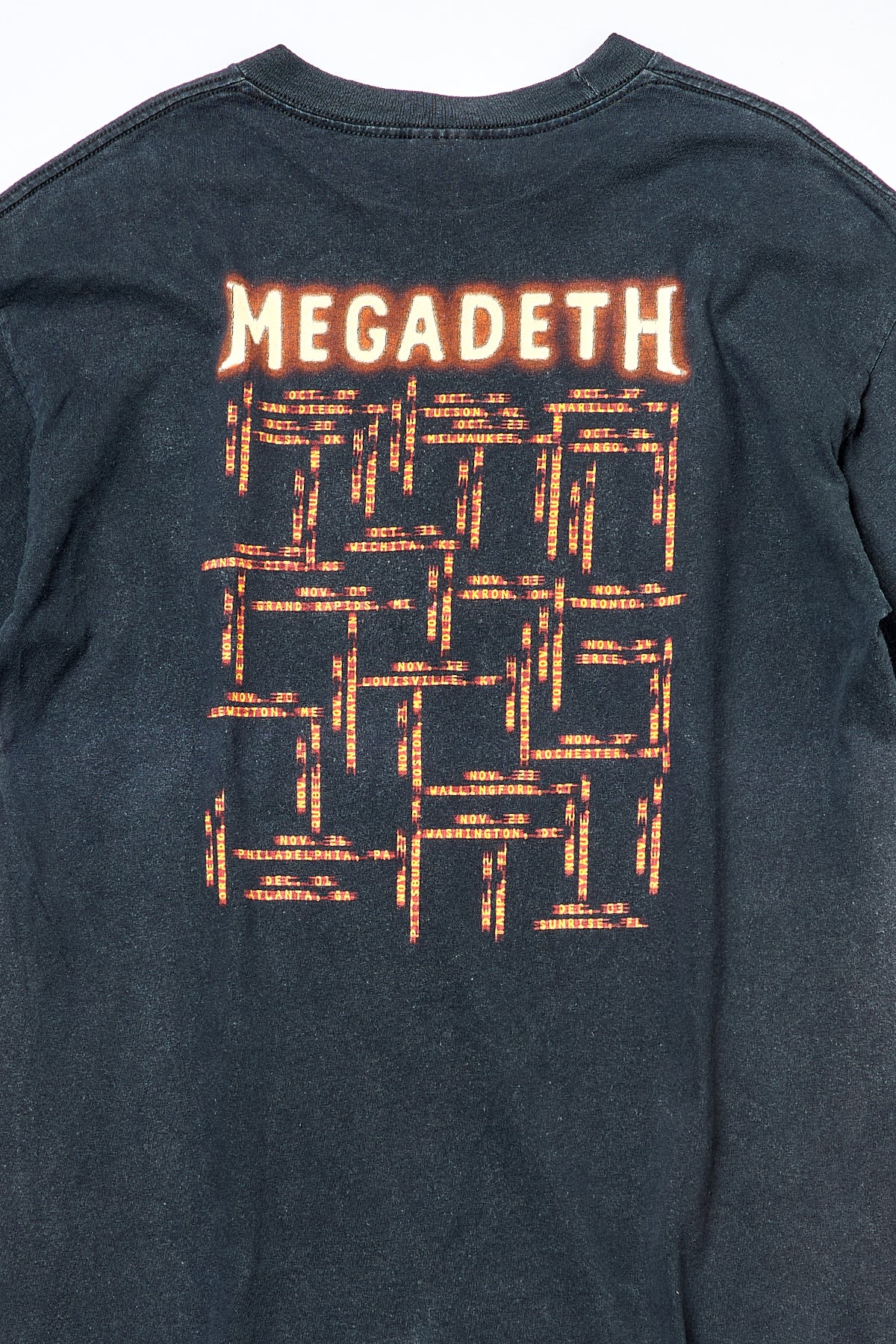 MEGADETH / RISK TOUR TEE SHIRTS （90s）