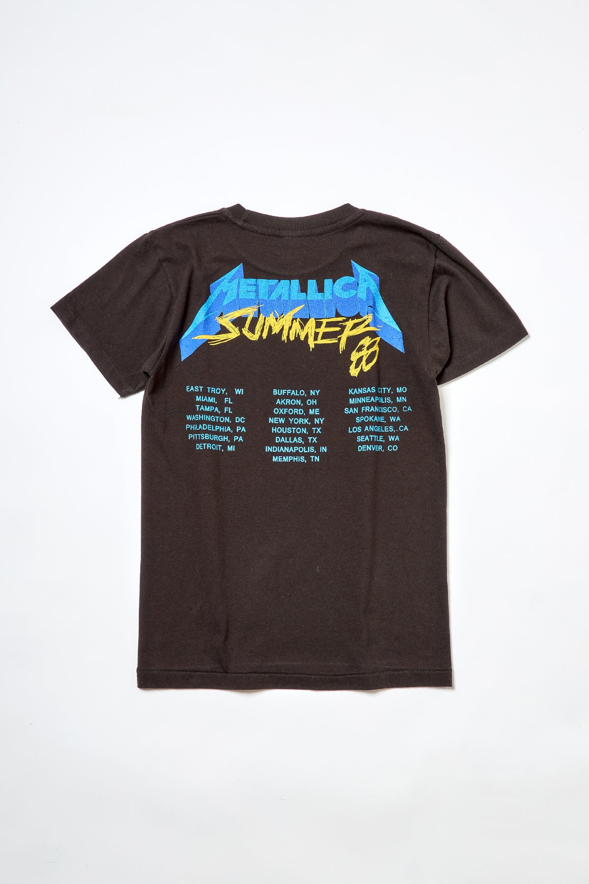 METALLICA / DAMAGED JUSTICE SUMMER 88' PUSHEAD TEE SHIRTS （80s）