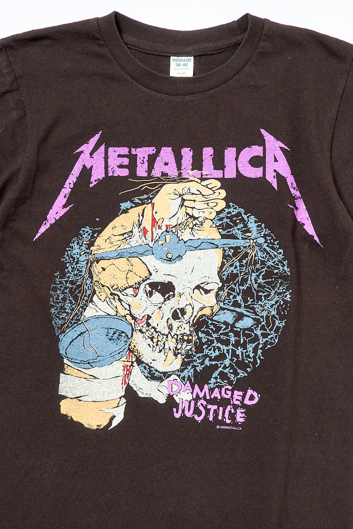 METALLICA / DAMAGED JUSTICE SUMMER 88' PUSHEAD TEE SHIRTS （80s）
