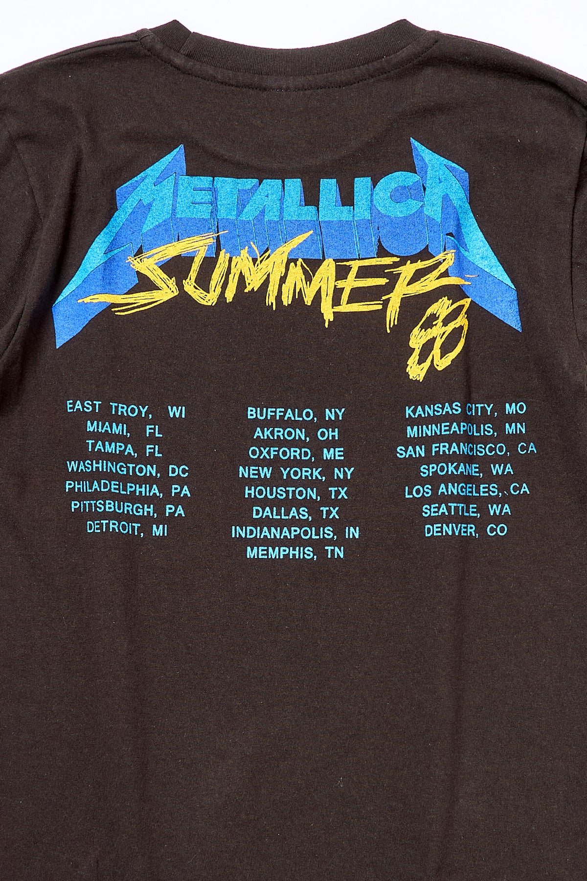 METALLICA / DAMAGED JUSTICE SUMMER 88' PUSHEAD TEE SHIRTS （80s）