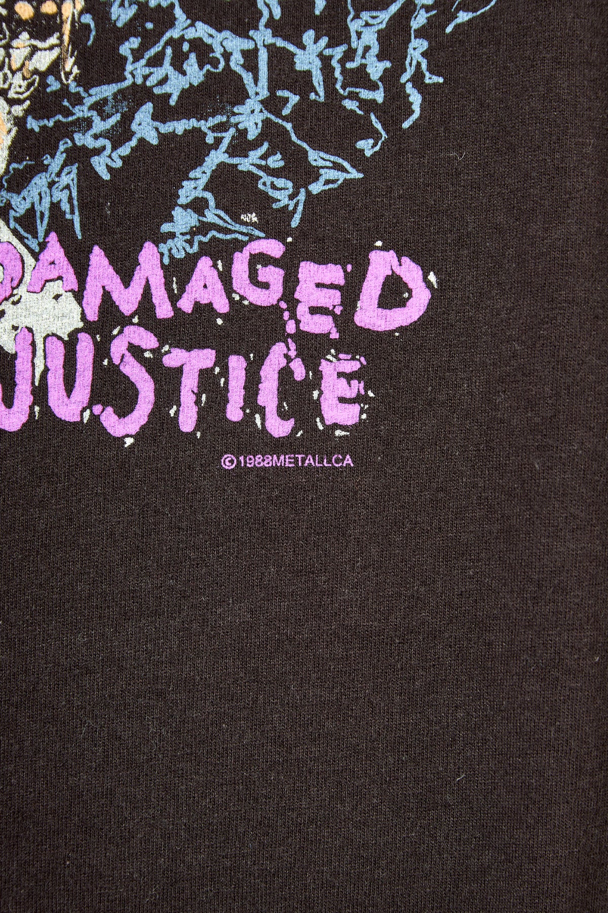 METALLICA / DAMAGED JUSTICE SUMMER 88' PUSHEAD TEE SHIRTS （80s）