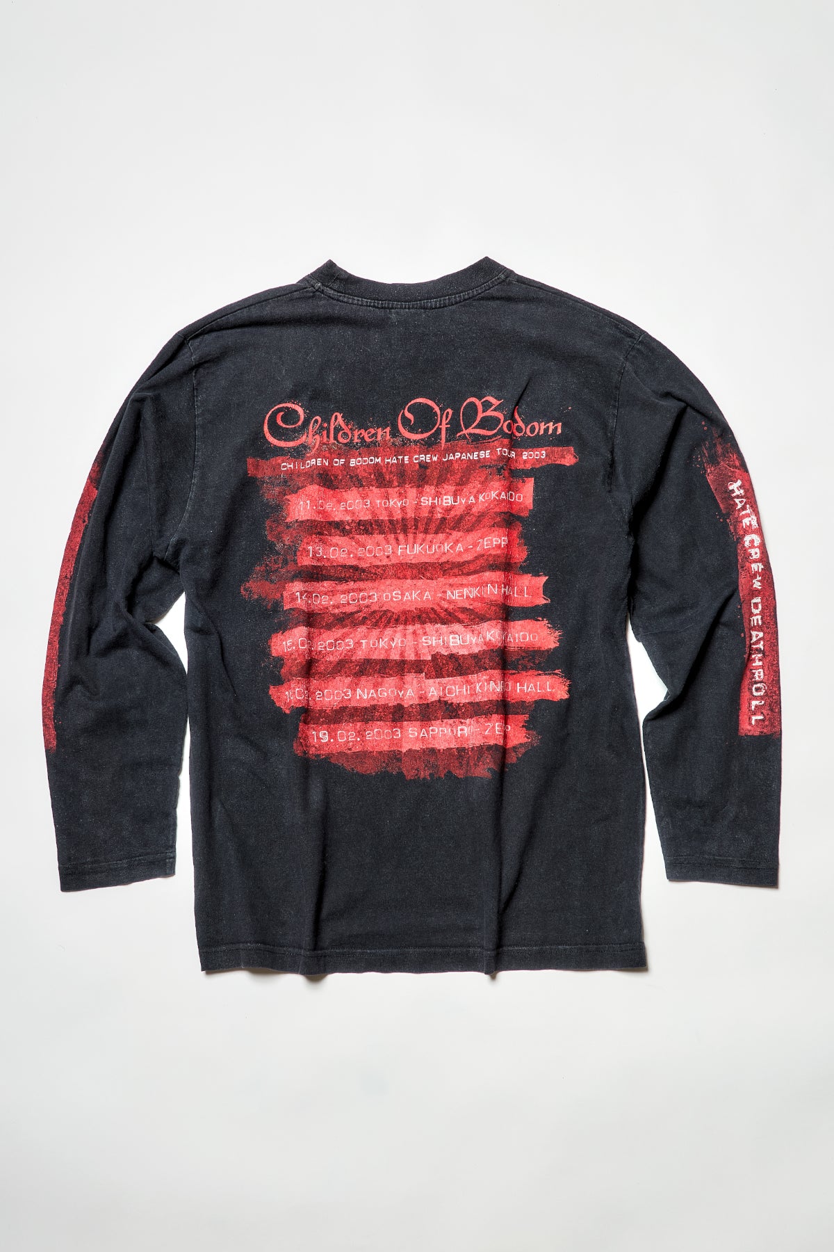 CHILDLEN OF BODOM / HATE CREW DEATHROLL JAPAN TOUR 2003 LONG SLEEVE TEE SHIRTS（00s）