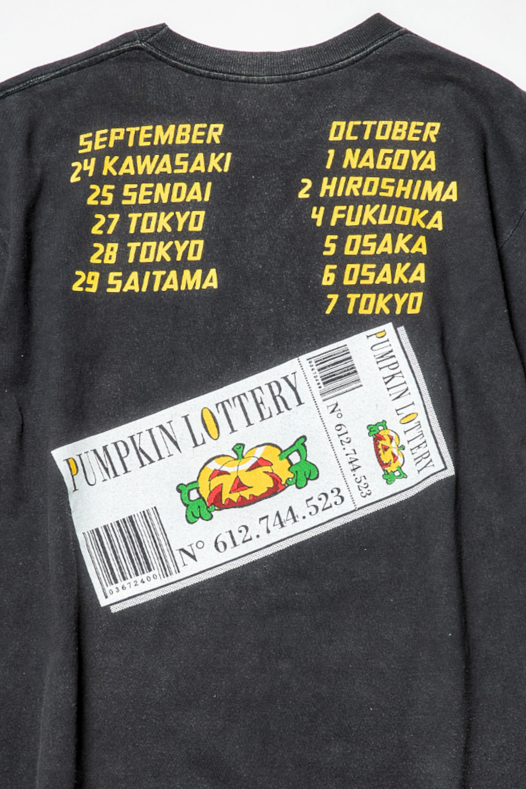 HELLOWEEN / PUMPKIN LOTTERY JAPAN TOUR TEE SHIRTS（90s）