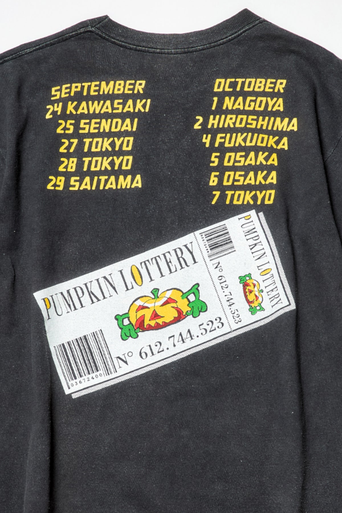 HELLOWEEN / PUMPKIN LOTTERY JAPAN TOUR TEE SHIRTS（90s）