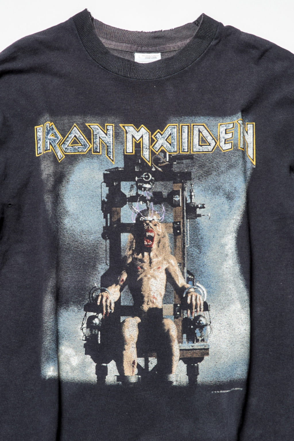 IRON MAIDEN / I GOT FRIED ON THE X FAC'N' TOUR LONG SLEEVE TEE SHIRTS（90s）