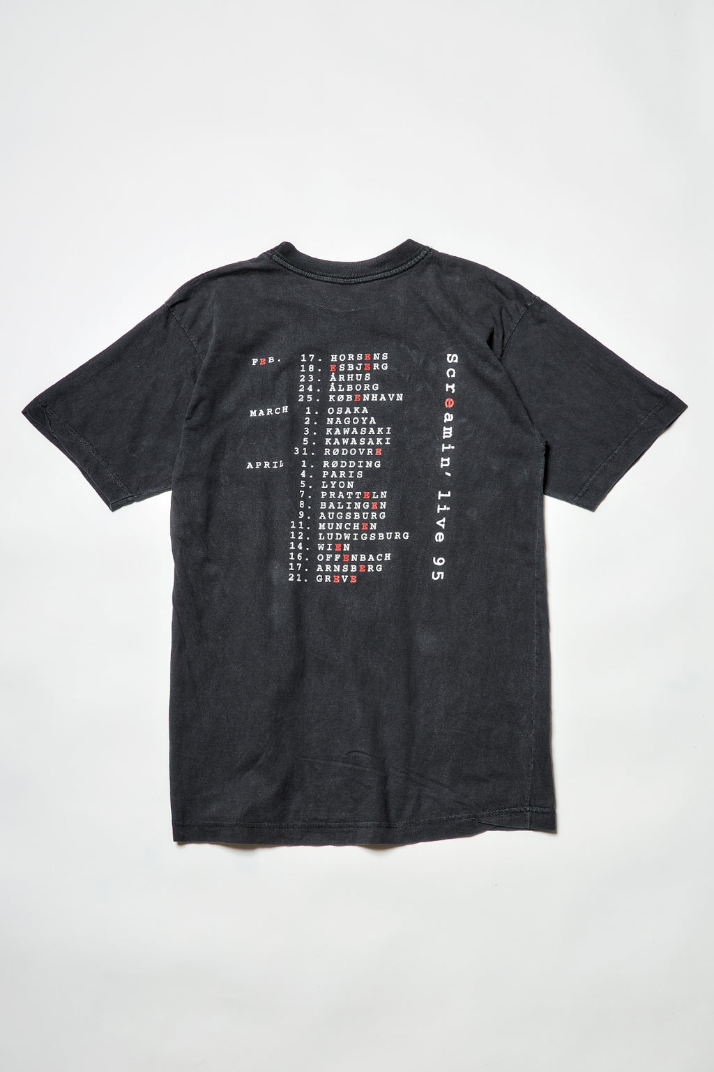 PRETTY MAIDS / SCREAMIN' LIVE 95 TEE SHIRTS（90s）