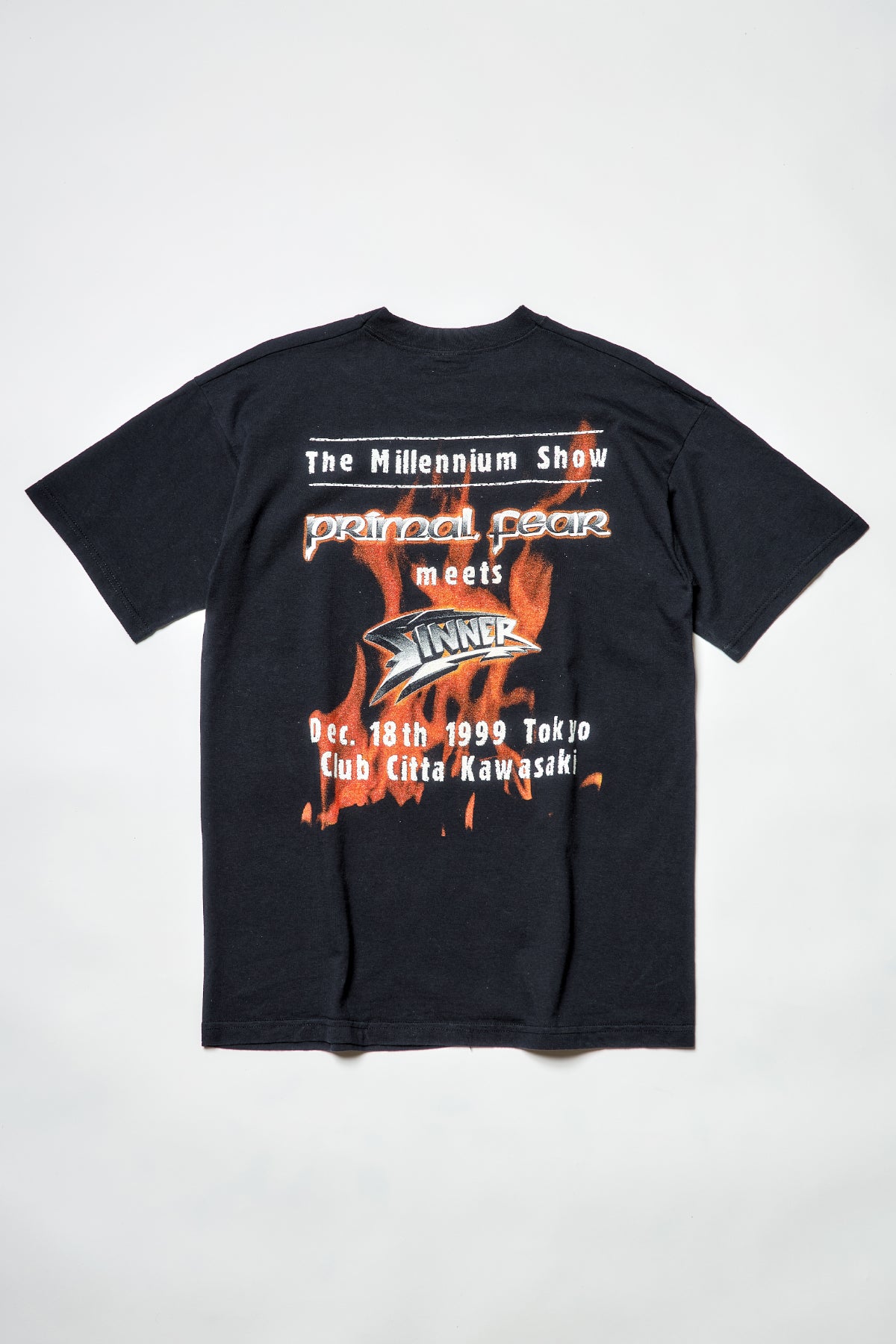 PRIMAL FEAR X SINNER / THE MILLENNIUM SHOW 1999 TEE SHIRTS（90s）