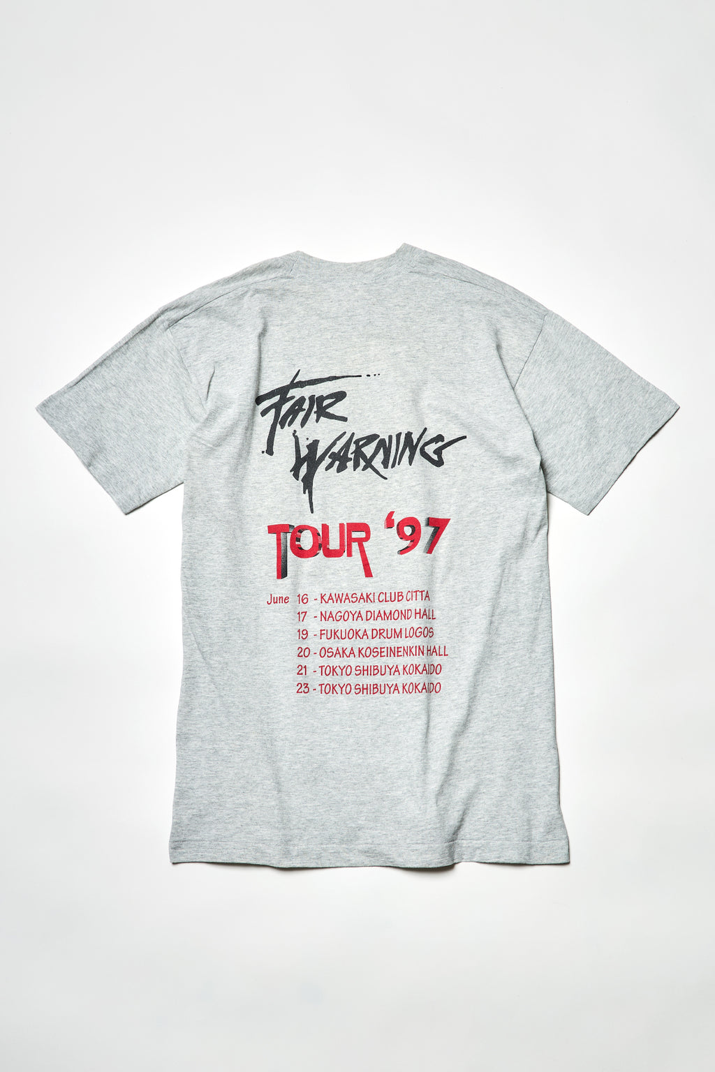 FAIR WARNING / JAPAN TOUR 97 TEE SHIRTS（90s）