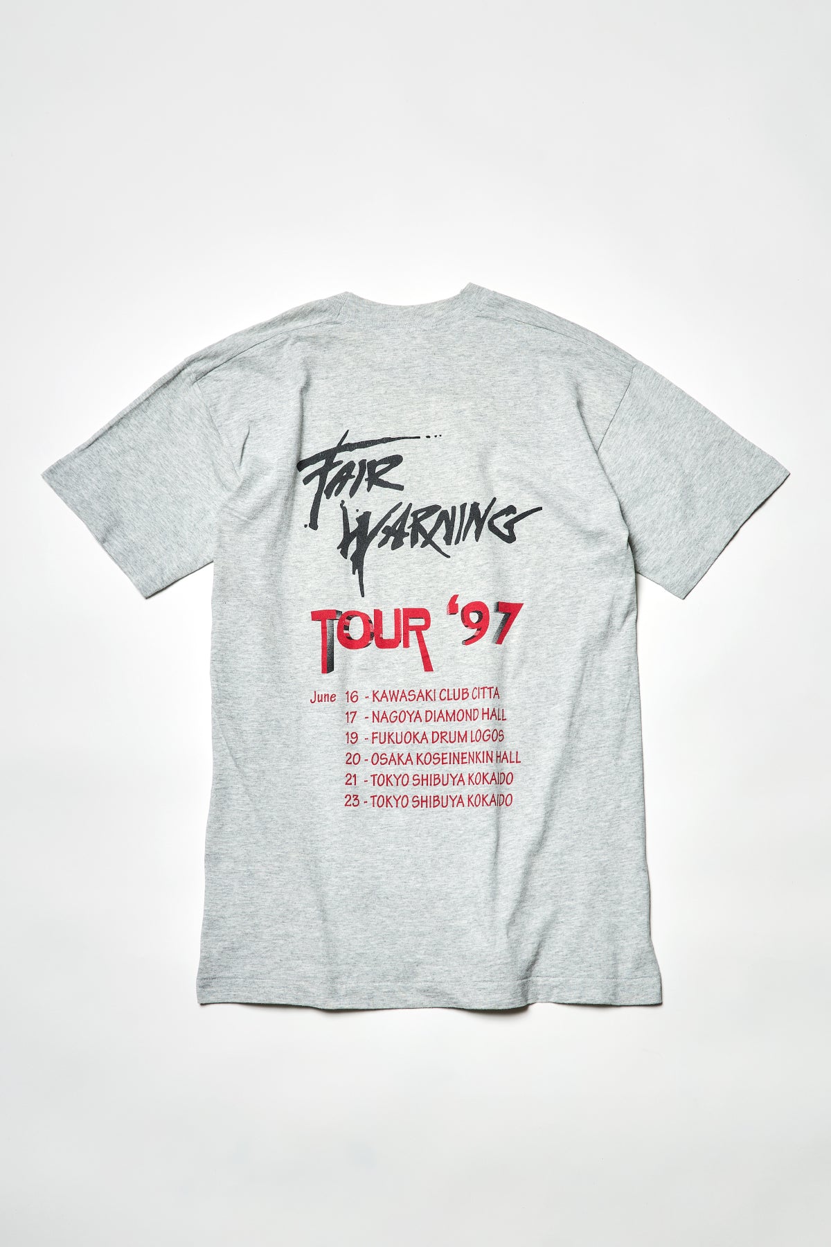 FAIR WARNING / JAPAN TOUR 97 TEE SHIRTS（90s）