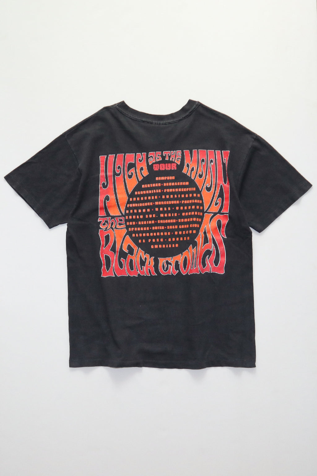 THE BLACK CROWES / HIGH AS THE MOON TOUR TEE SHIRTS（90s）