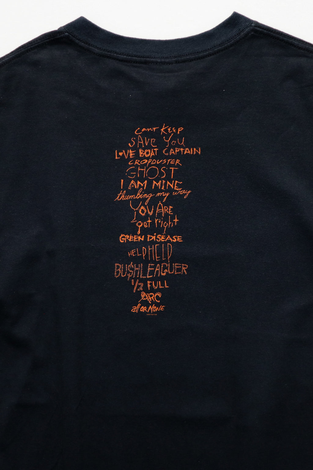 PEARL JAM / RIOT ACT TEE SHIRTS（00s）
