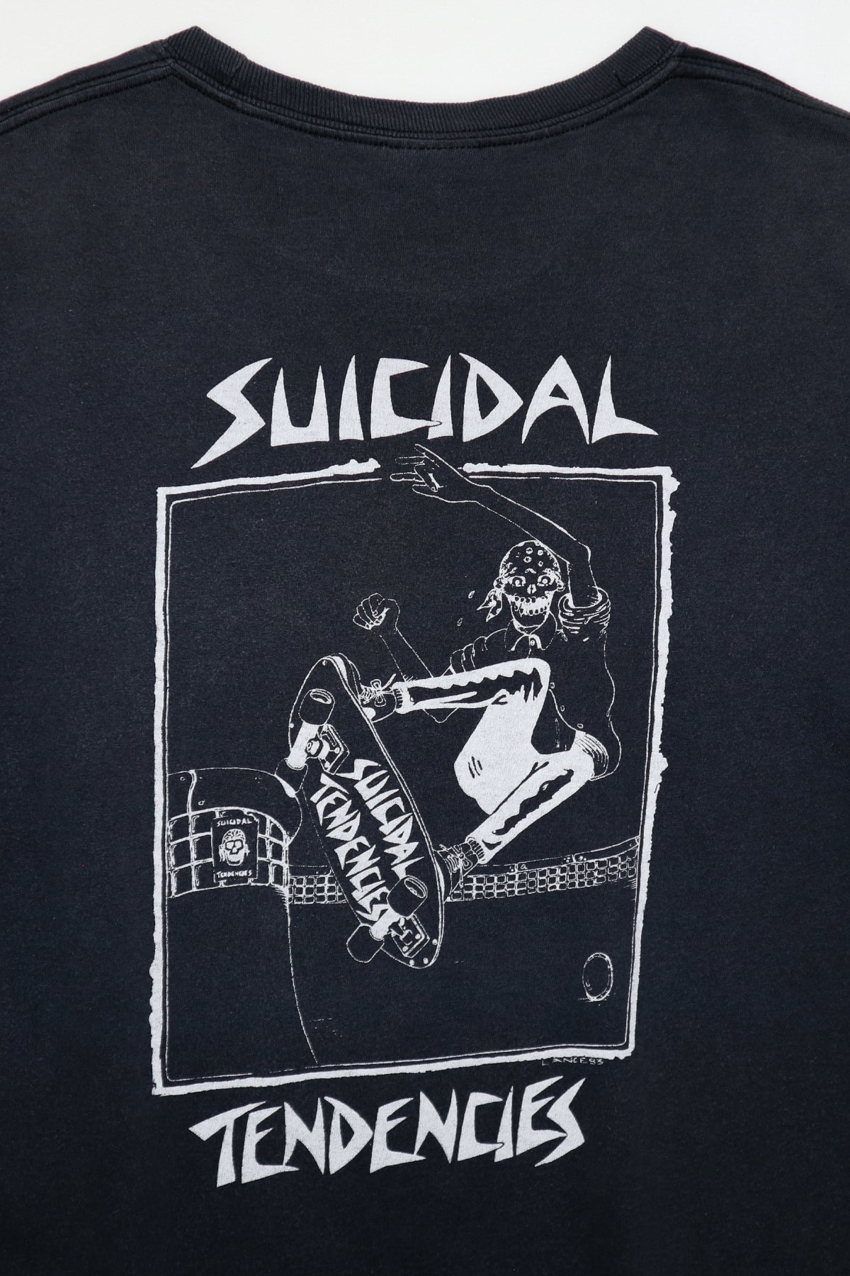 SUICIDAL TENDENCIES / LANCE MOUNTAIN SKALL SKATE TEE SHIRTS（90s）