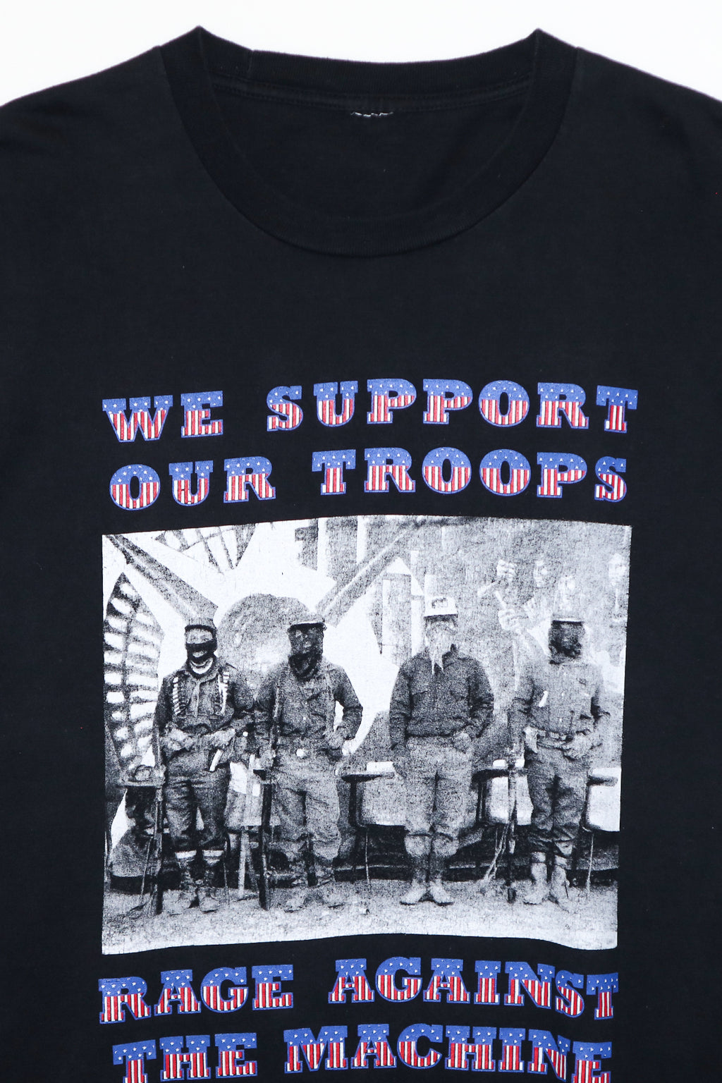 RAGE AGAINST THE MACHINE / WE SUPPORT OUR TROOPS TEE SHIRTS（90s）