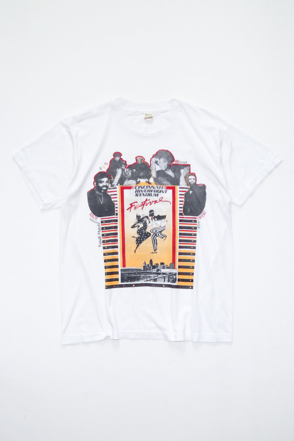WHITNEY HOUSTON・MAZE etc / CINCINNATI MUSIC FESTIVAL 91 TEE SHIRTS（90s）